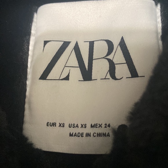 @@@ZARA@@@Zara Biker Belted Double-Faced Jacket. - Picture 16 of 16